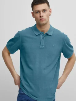 BLEND Poloshirts<Herren Poloshirt - BHEdington blau gemustert