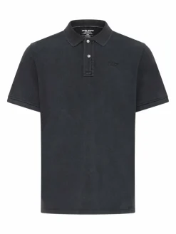 BLEND Poloshirts<Herren Poloshirt - BHEFRAN schwarz uni