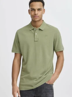 BLEND Poloshirts<Herren Poloshirt - BHEFRAN grün uni
