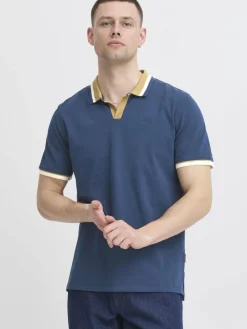 BLEND Poloshirts<Herren Poloshirt - BHEVO blau uni