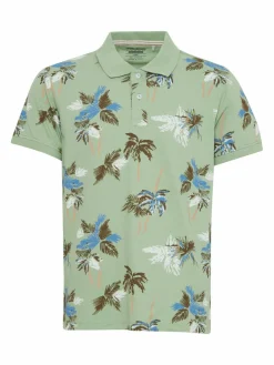 BLEND Poloshirts<Herren Poloshirt - BHPolo grün gemustert