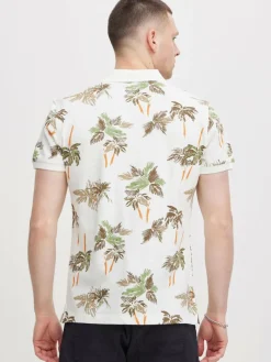 BLEND Poloshirts<Herren Poloshirt - BHPolo weiß gemustert