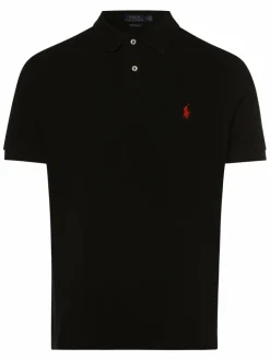 Polo Ralph Lauren Poloshirts<Herren Poloshirt - Custom Slim Fit schwarz uni