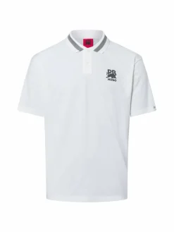 HUGO Poloshirts<Herren Poloshirt - Dodac RB weiß grau uni