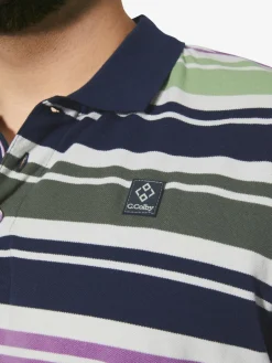 Charles Colby Poloshirts<Herren Poloshirt - EARL MORTBERT mehrfarbig gestreift