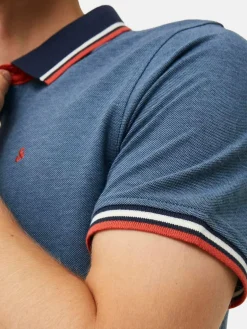 Jack & Jones Poloshirts<Herren Poloshirt - 3er Pack Paulos - Slim Fit blau uni