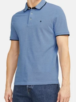 Jack & Jones Poloshirts<Herren Poloshirt - 2er Pack Paulos - Slim Fit hellblau uni