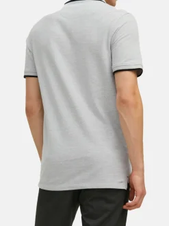 Jack & Jones Poloshirts<Herren Poloshirt - 2er Pack Paulos - Slim Fit hellgrau uni
