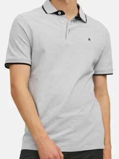 Jack & Jones Poloshirts<Herren Poloshirt - 3er Pack Paulos - Slim Fit hellgrau uni