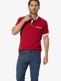 BABISTA Poloshirts<Herren Poloshirt - FIOREZZENTO rot gemustert