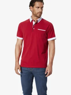 BABISTA Poloshirts<Herren Poloshirt - FIOREZZENTO rot gemustert