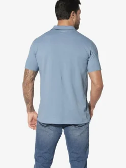 Jan Vanderstorm Poloshirts<Herren Poloshirt - FJODOR blau bedruckt