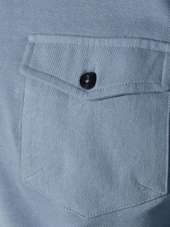 Jan Vanderstorm Poloshirts<Herren Poloshirt - FJODOR blau bedruckt