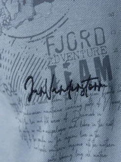 Jan Vanderstorm Poloshirts<Herren Poloshirt - FJODOR blau bedruckt