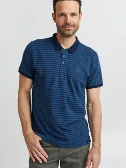 FQ1924 Poloshirts<Herren Poloshirt - FQCorin blau gestreift