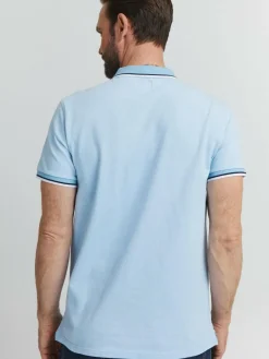 FQ1924 Poloshirts<Herren Poloshirt - FQEvander hellblau uni