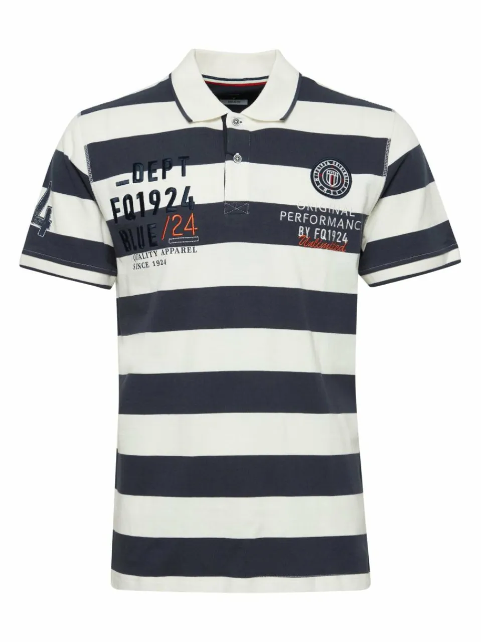 FQ1924 Poloshirts<Herren Poloshirt - FQHarald weiß gestreift