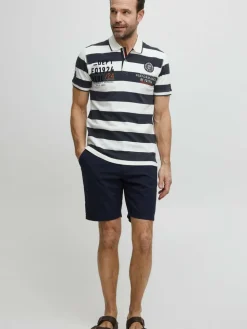 FQ1924 Poloshirts<Herren Poloshirt - FQHarald weiß gestreift