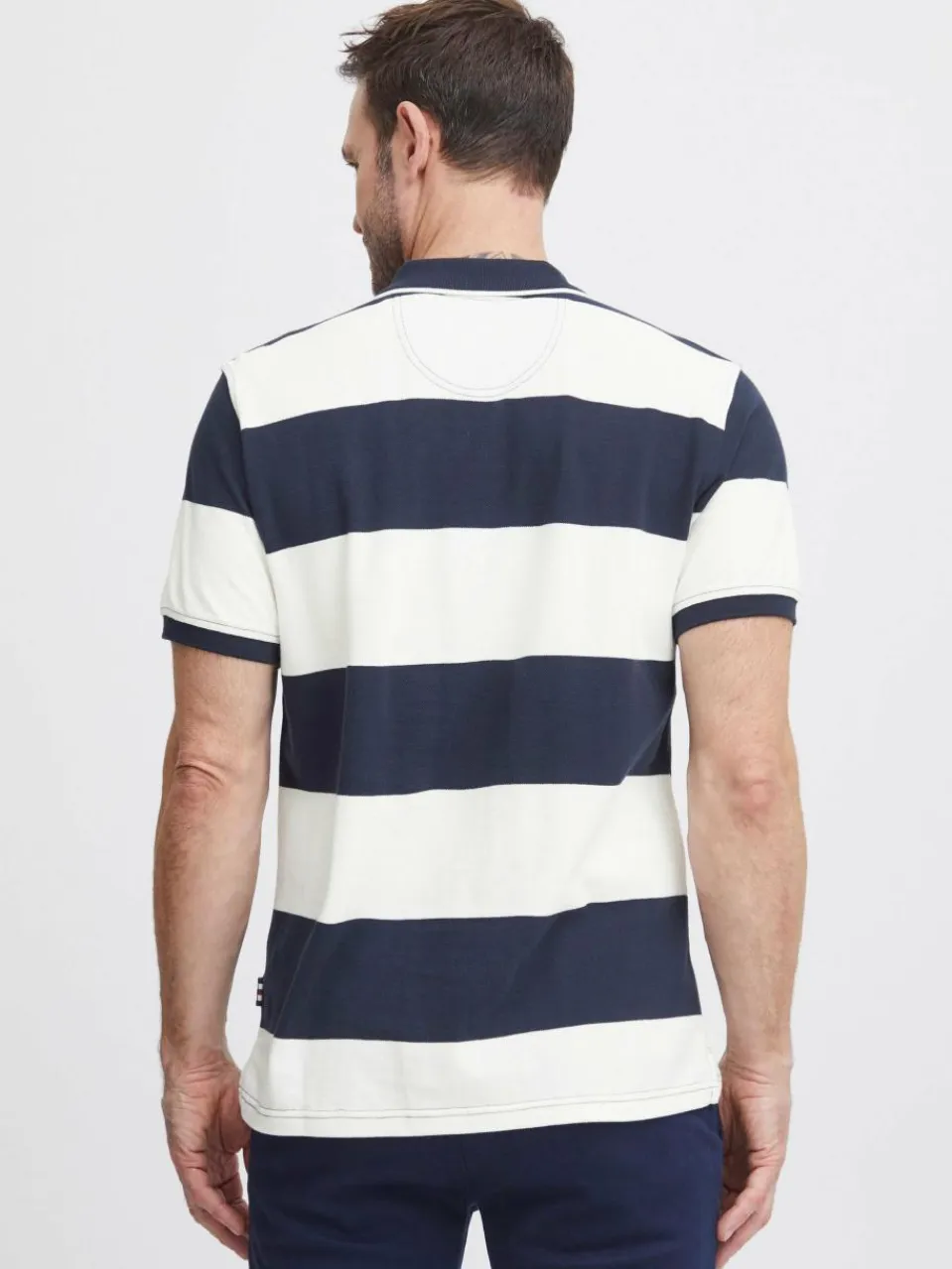 FQ1924 Poloshirts<Herren Poloshirt - FQPeter weiß gestreift