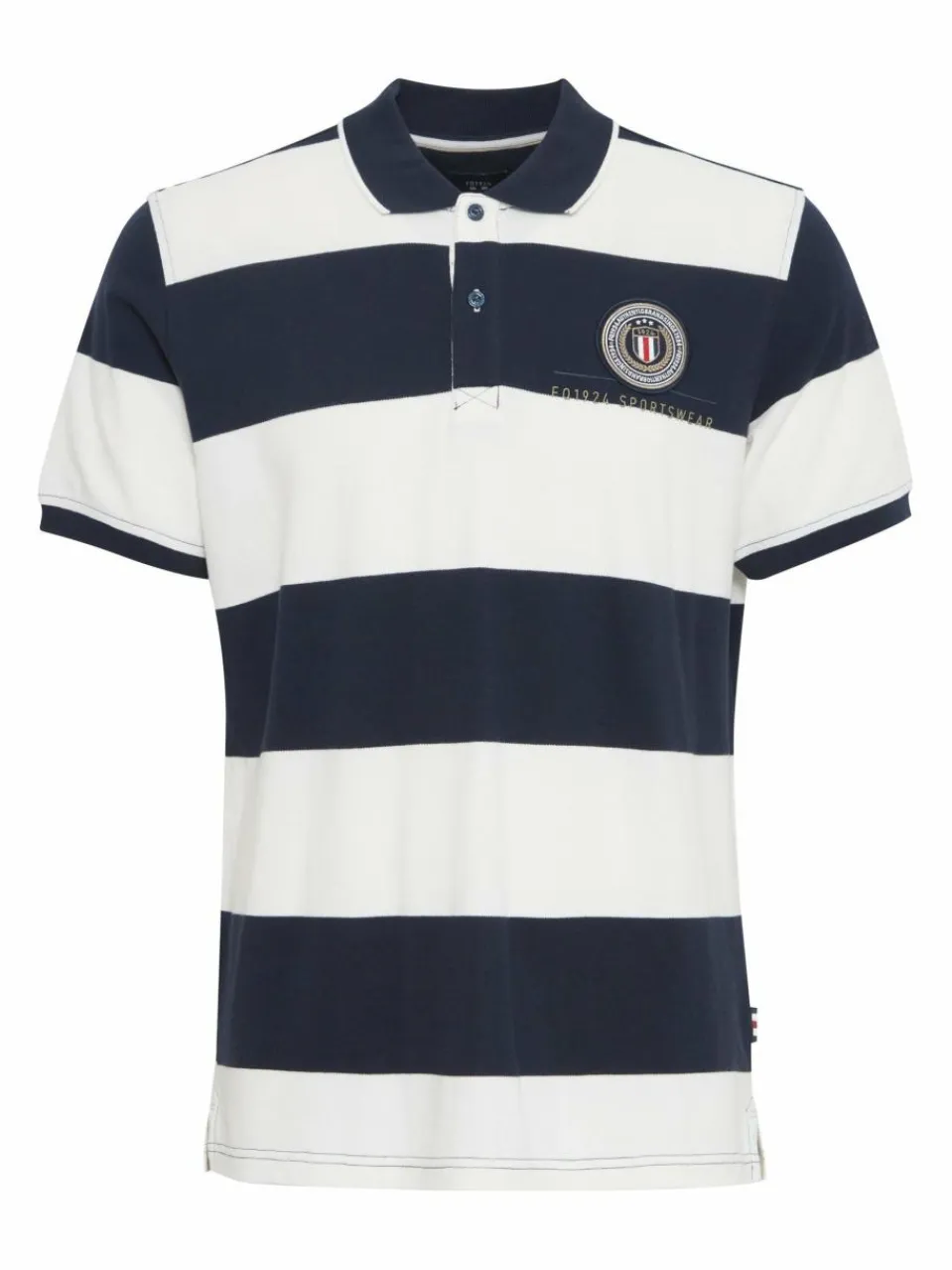 FQ1924 Poloshirts<Herren Poloshirt - FQPeter weiß gestreift