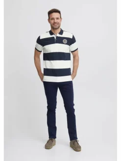 FQ1924 Poloshirts<Herren Poloshirt - FQPeter weiß gestreift