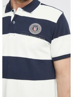 FQ1924 Poloshirts<Herren Poloshirt - FQPeter weiß gestreift