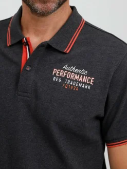 FQ1924 Poloshirts<Herren Poloshirt - FQWiar anthrazit bedruckt