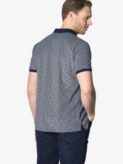 Jan Vanderstorm Poloshirts<Herren Poloshirt - HALVESEN blau bedruckt