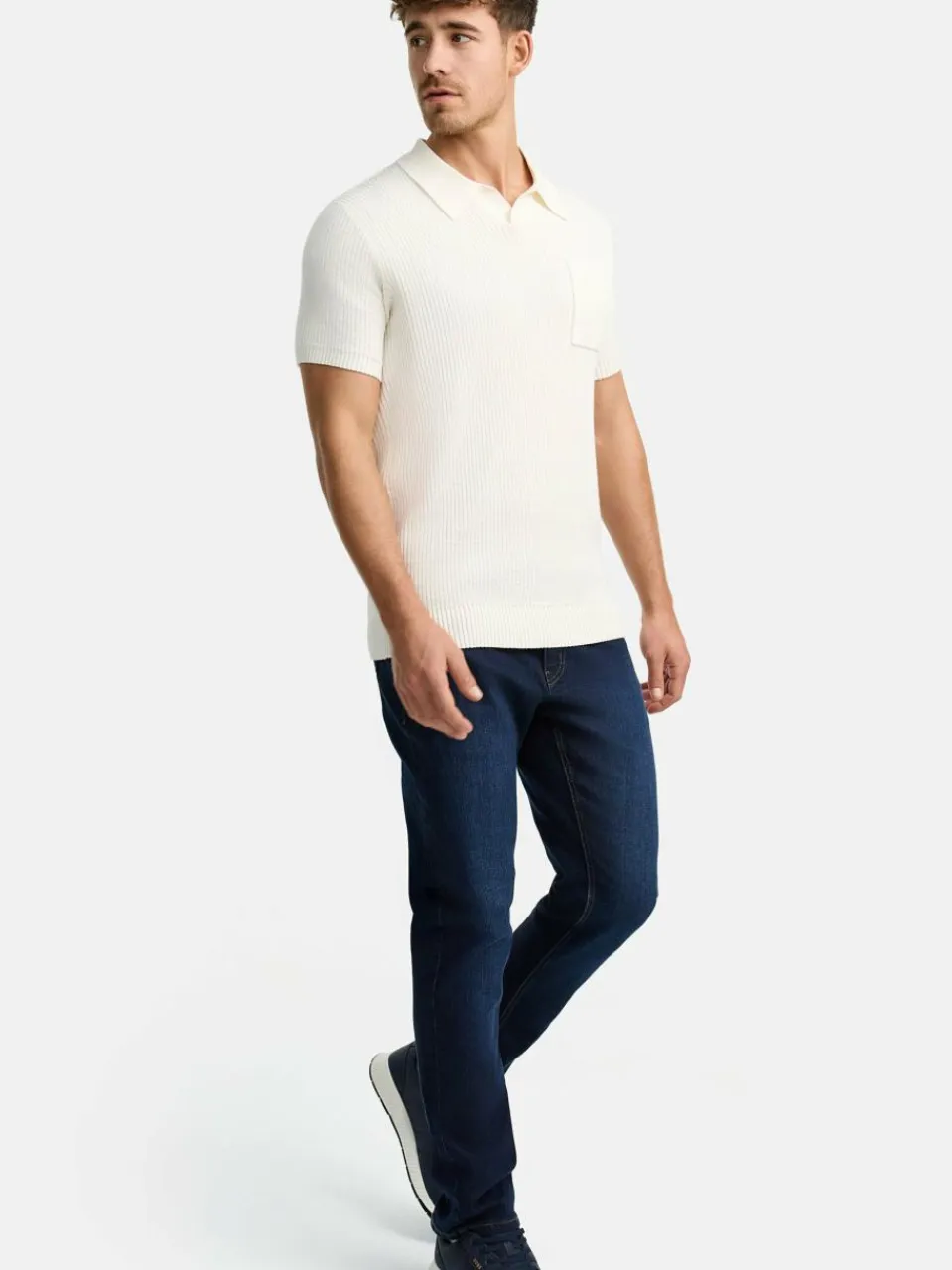 Indicode Poloshirts<Herren Poloshirt - INHarlo weiß uni