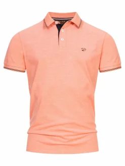 Indicode Poloshirts<Herren Poloshirt - INSan Jose aprikot orange uni
