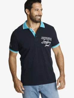 Jan Vanderstorm Poloshirts<Herren Poloshirt - IWAR blau uni