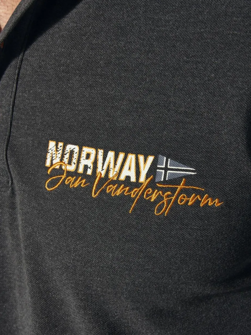 Jan Vanderstorm Poloshirts<Herren Poloshirt - JAKOV grau uni