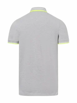 Jack & Jones Poloshirts<Herren Poloshirt - JJEPaulos hellgrau gelb uni