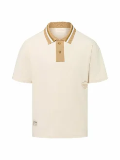 Herren Another Cotton Lab Poloshirts>Herren Poloshirt - Knit Collar Over