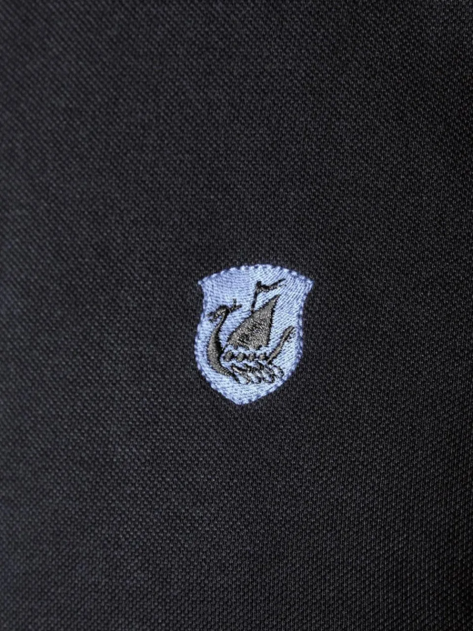 Jan Vanderstorm Poloshirts<Herren Poloshirt - LAVRANS schwarz blau uni