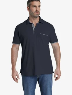 Jan Vanderstorm Poloshirts<Herren Poloshirt - MELKER blau uni