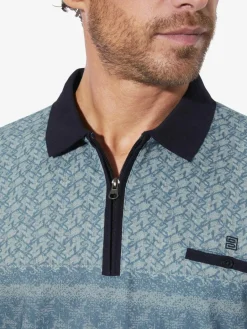 BABISTA Poloshirts<Herren Poloshirt - PALDUN blau bedruckt