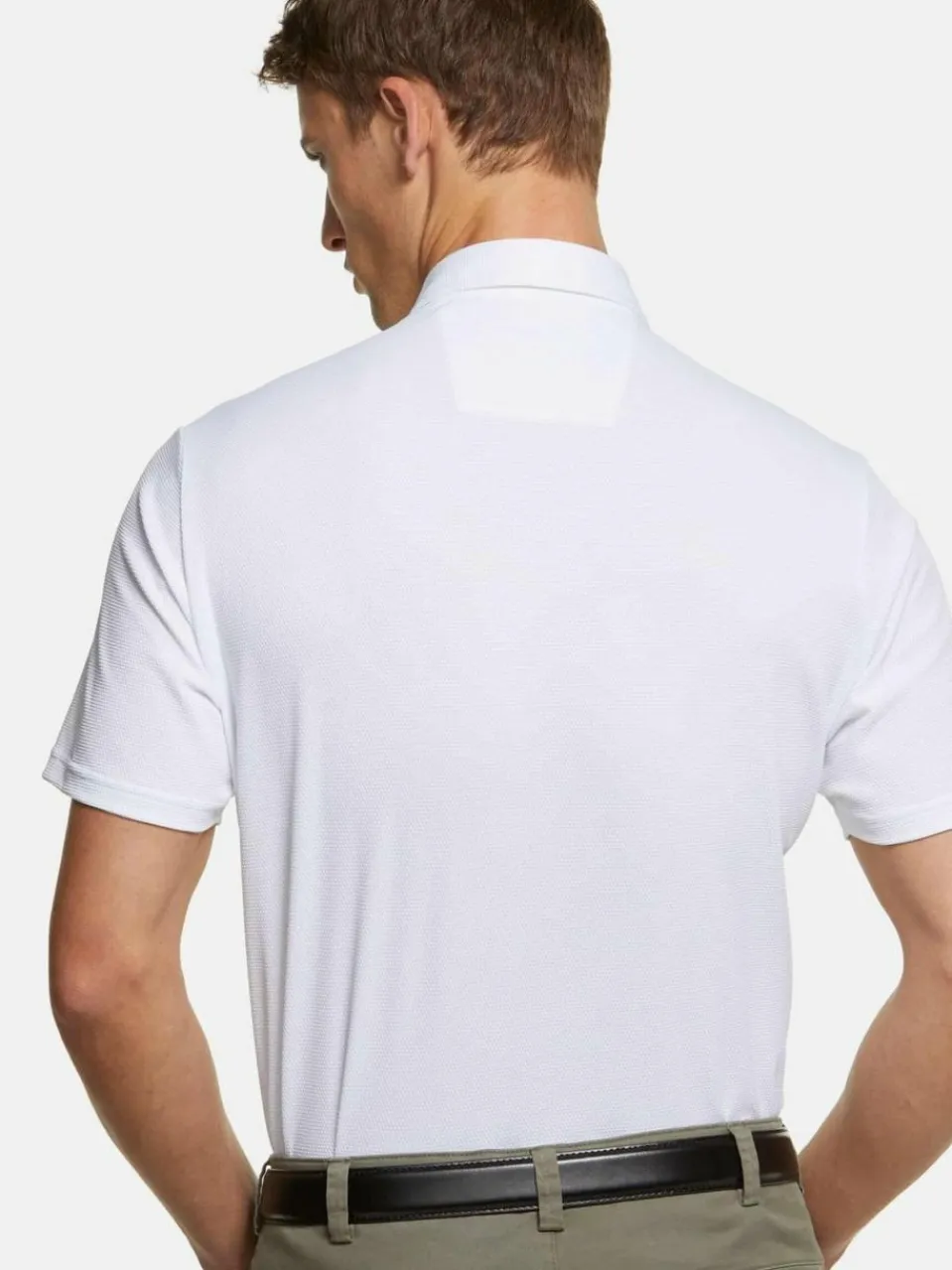MEYER Poloshirts<Herren Poloshirt - Rory weiß uni