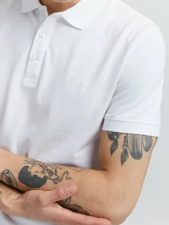 Solid Poloshirts<Herren Poloshirt - SDAthen weiß uni