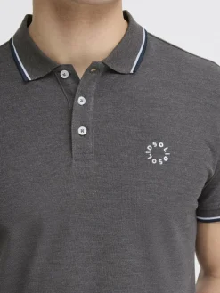 Solid Poloshirts<Herren Poloshirt - SDHANGI grau uni