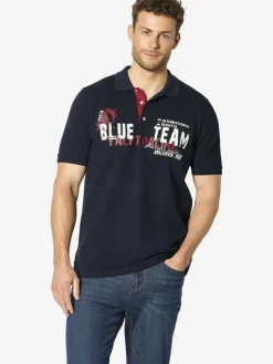 BABISTA Poloshirts<Herren Poloshirt - TATOLETTI blau bedruckt