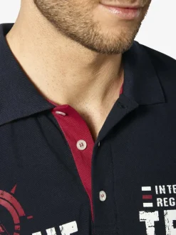 BABISTA Poloshirts<Herren Poloshirt - TATOLETTI blau bedruckt