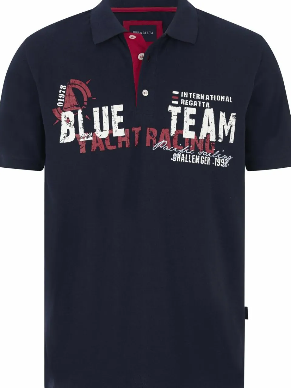 BABISTA Poloshirts<Herren Poloshirt - TATOLETTI blau bedruckt