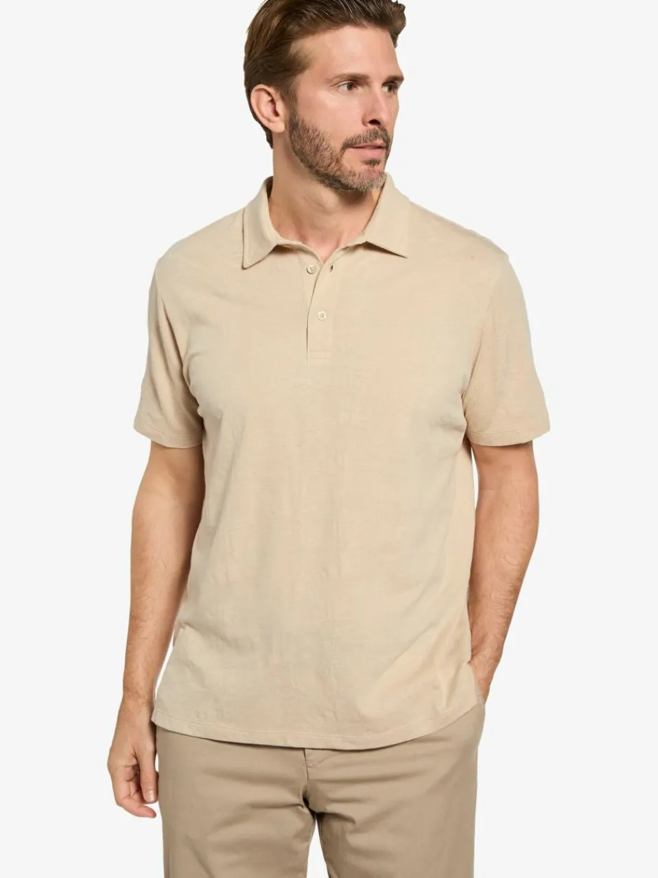 BABISTA Poloshirts<Herren Poloshirt - TOSCARELLA beige bedruckt