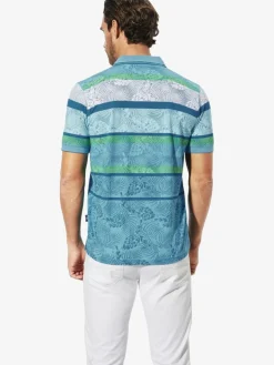 BABISTA Poloshirts<Herren Poloshirt - VANETO grün gestreift