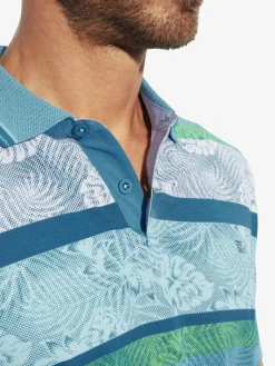 BABISTA Poloshirts<Herren Poloshirt - VANETO grün gestreift