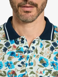 BABISTA Poloshirts<Herren Poloshirt - VELENTO blau bedruckt