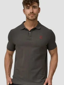 Indicode Poloshirts<Herren Poloshirt - Wadim anthrazit uni