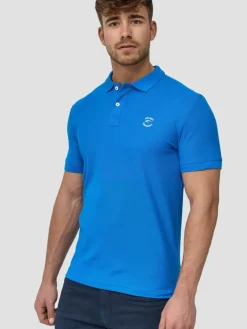 Indicode Poloshirts<Herren Poloshirt - Wadim mint blau uni