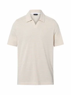 Herren MAERZ Poloshirts>Herren Poloshirt mit Leinen-Anteil